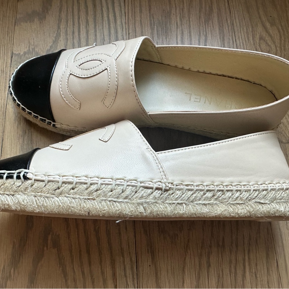 Espadrille in Beige and Black - Size 7 ( Brand New) - not real designer - Picture 4 of 4